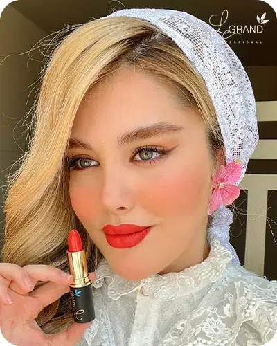 ررژلب برای پوست سفید با موی بلوند 512