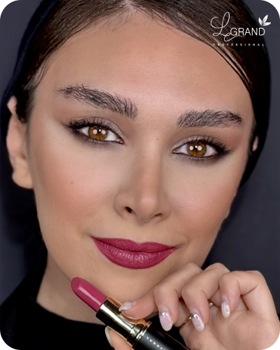 رژ بنفش صورتی