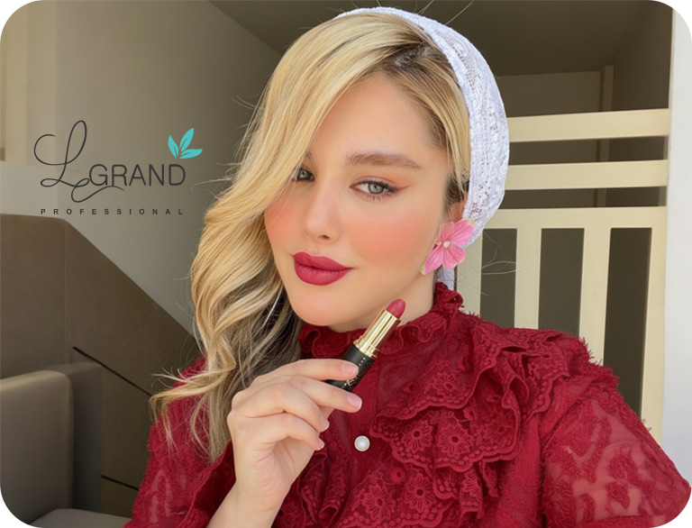 رژلب مناسب لباس قرمز