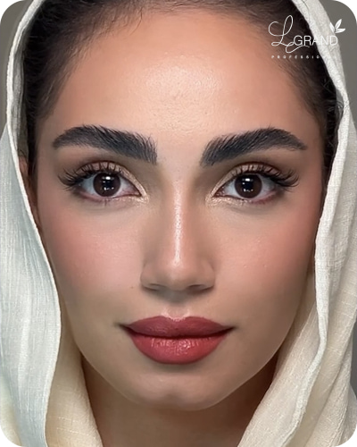 رژگونه بنفش ملایم برای پوست های سبزه