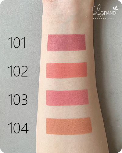 تست-رژگونه-های-مایع-لگراند-روی-دست