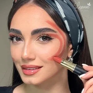 رژ لب جامد لگراند شماره 513 2 رژ گوشتی کرم 513 لگراند